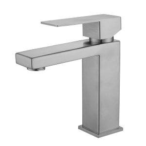 Square Stainless Steel Basin Tap