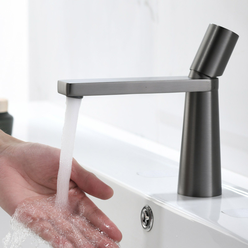 Gunmetal Minimal Basin Tap