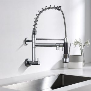 Wall-Mounted Spring Kitchen Tap