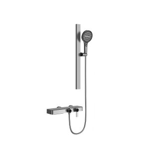 Simple 2-Function Gunmetal Shower Set